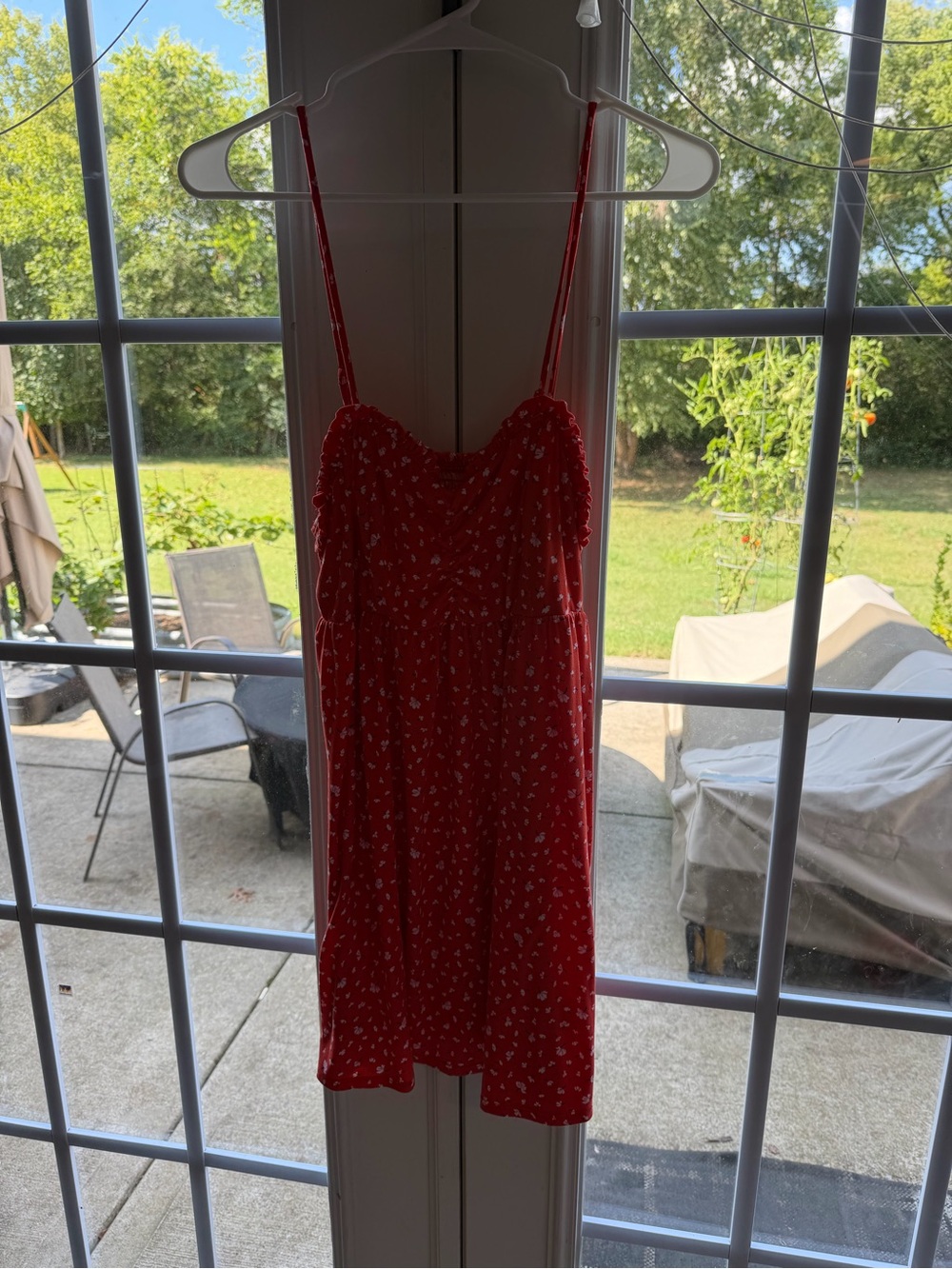 Draper James Red Floral Spaghetti-Strap Slip